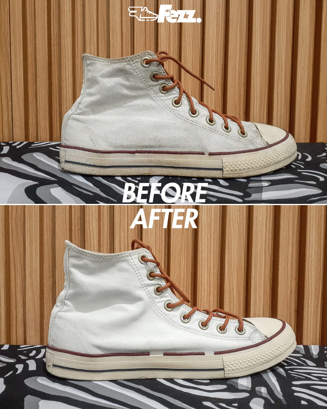 Unyellowing Sepatu Profesional